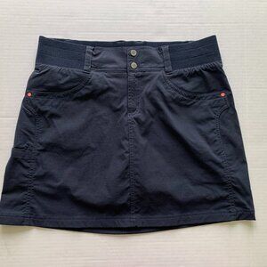 Title Nine Women Sz 12 Navy Blue Clamber Skirt Skort Hiking Golf Outdoor
